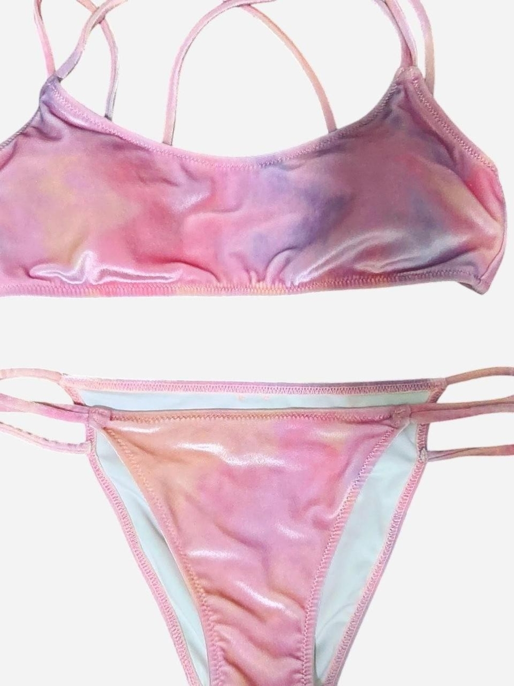 Victoria Secret PINK Multi-Tone Tie-Dye Swim Suit